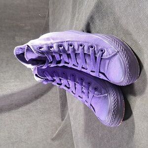 Converse Purple Wedge Sneakers